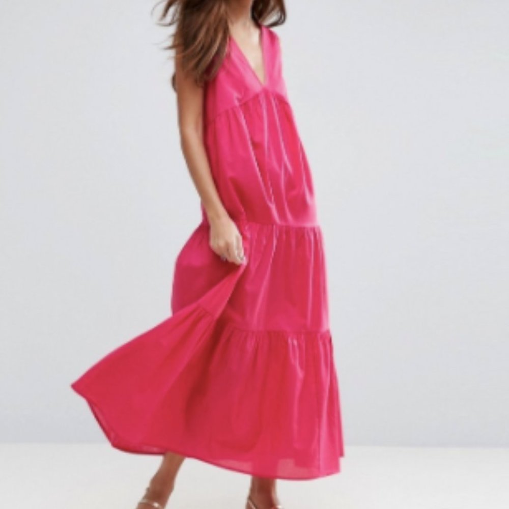 Pink maxi dress